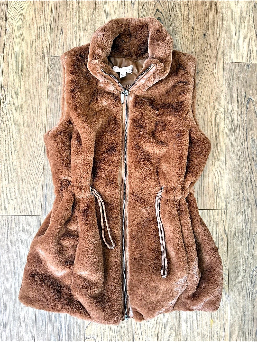 Philosophy Faux Fur Vest Brown Medium Like New